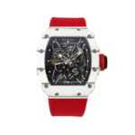 Super Clone Richard Mille RM 35-01 Richard Mille Rafa Cacbon NTPT Red Strap 42mm