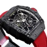 Super Clone Richard Mille RM 35-01 Richard Mille Rafa Cacbon NTPT White Strap 42mm — bracelet detail