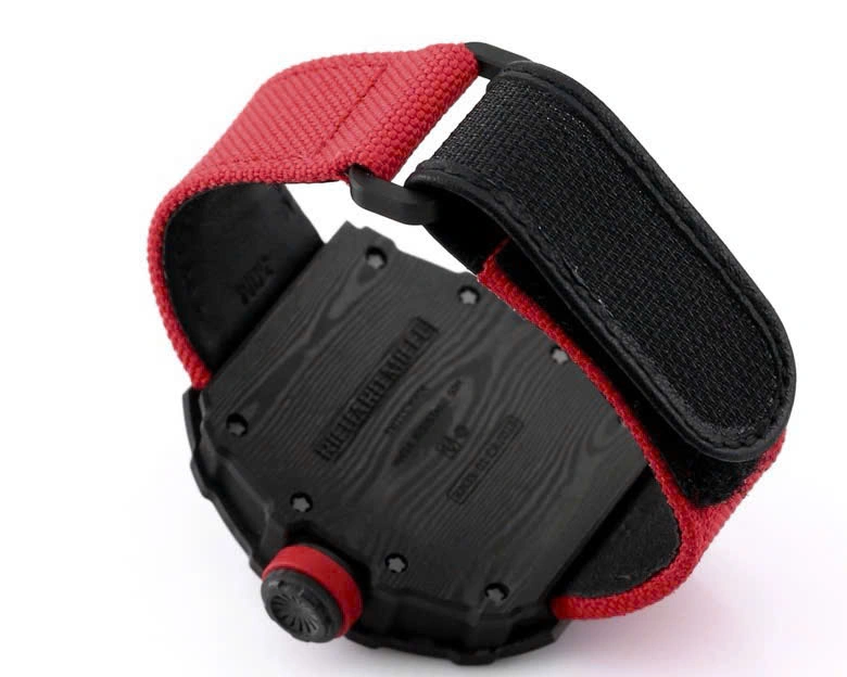 Super Clone Richard Mille RM 35-01 Richard Mille Rafa Cacbon NTPT White Strap 42mm — clasp and links