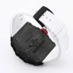 Super Clone Richard Mille RM 35-01 Richard Mille Rafa Cacbon NTPT White Strap 42mm — movement / caseback view