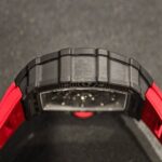Super Clone Richard Mille RM 35-02 Carbon TPT Purple AR Sapphire Rubber Strap — bracelet detail