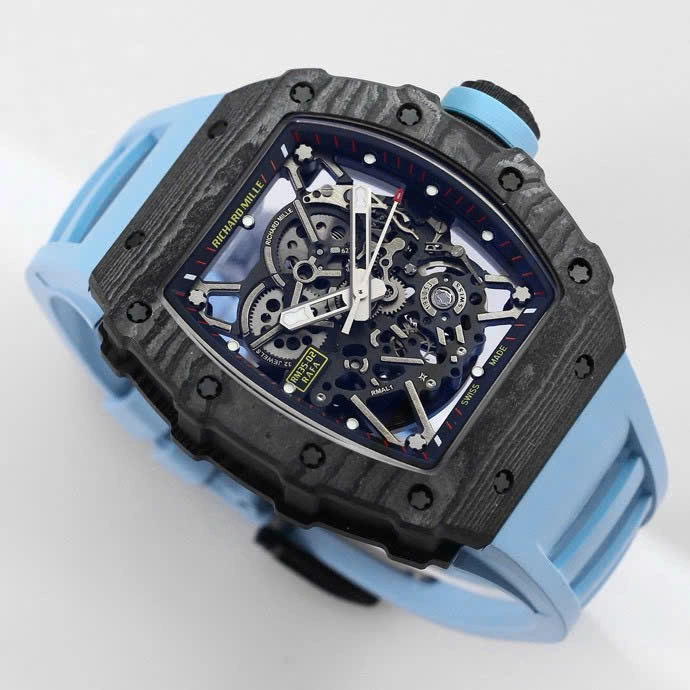 Super Clone Richard Mille RM 35-02 Richard Mille Rafael Nadal Blue 44mm — case and bezel