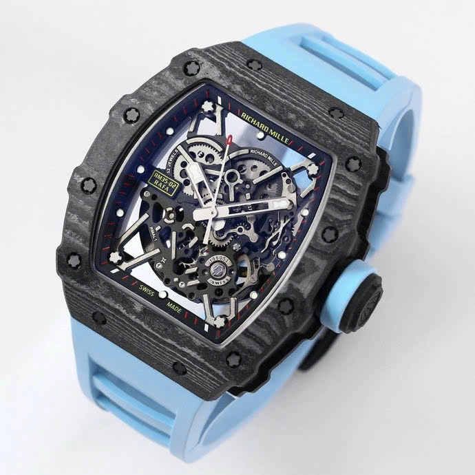 Super Clone Richard Mille RM 35-02 Richard Mille Rafael Nadal Blue 44mm — bracelet detail