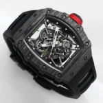 Super Clone Richard Mille RM 35-02 Richard Mille Rafael Nadal NTPT Carbon Full Black — dial close-up
