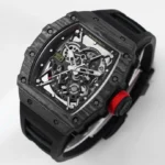 Super Clone Richard Mille RM 35-02 Richard Mille Rafael Nadal NTPT Carbon Full Black — clasp and links