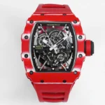 Super Clone Richard Mille RM 35-02 Richard Mille Rafael Nadal Red Carbon — dial close-up