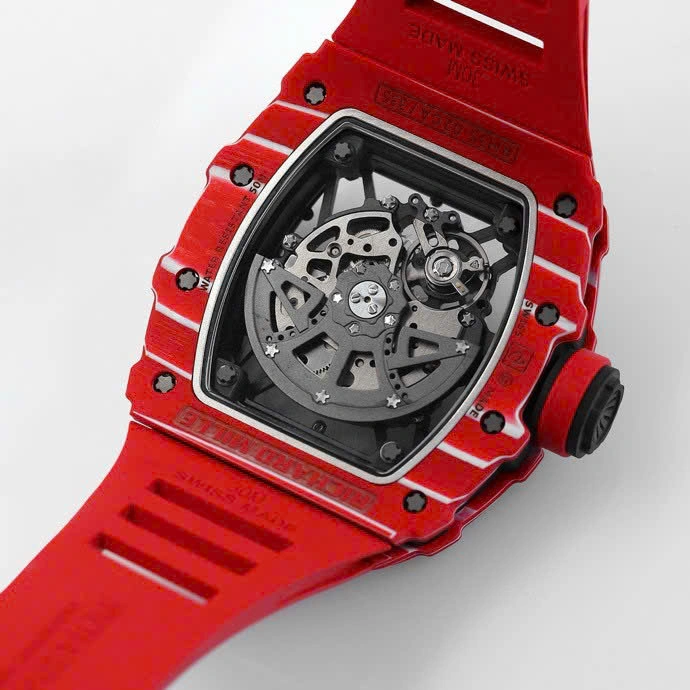 Super Clone Richard Mille RM 35-02 Richard Mille Rafael Nadal Red Carbon — side profile