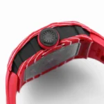Super Clone Richard Mille RM 35-02 Richard Mille Rafael Nadal Red Carbon — on leather display