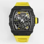 Super Clone Richard Mille RM 35-02 Richard Mille Rafael Nadal Yellow 44mm – — dial close-up