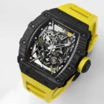 Super Clone Richard Mille RM 35-02 Richard Mille Rafael Nadal Yellow 44mm – — bracelet detail