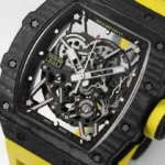 Super Clone Richard Mille RM 35-02 Richard Mille Rafael Nadal Yellow 44mm – — side profile