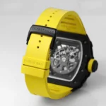 Super Clone Richard Mille RM 35-02 Richard Mille Rafael Nadal Yellow 44mm – — on leather display