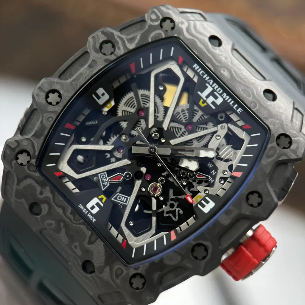 Super Clone Richard Mille RM 35-03 Richard Mille Rafael Nadal Carbon TPT 43mm – — side profile
