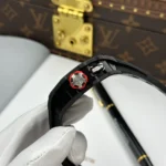 Super Clone Richard Mille RM 35-03 Richard Mille Rafael Nadal Carbon TPT 43mm – — on leather display