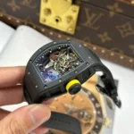 Super Clone Richard Mille RM 35 Richard Mille Americas Toro 42mm Black Ceramic – — bracelet detail