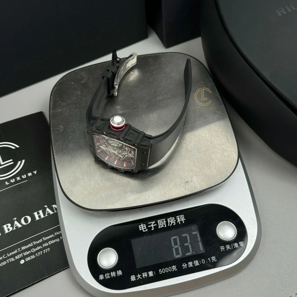 Super Clone Richard Mille RM 38-02 Richard Mille Bubba Watson Tourbillon 42mm Carbon — movement / caseback view