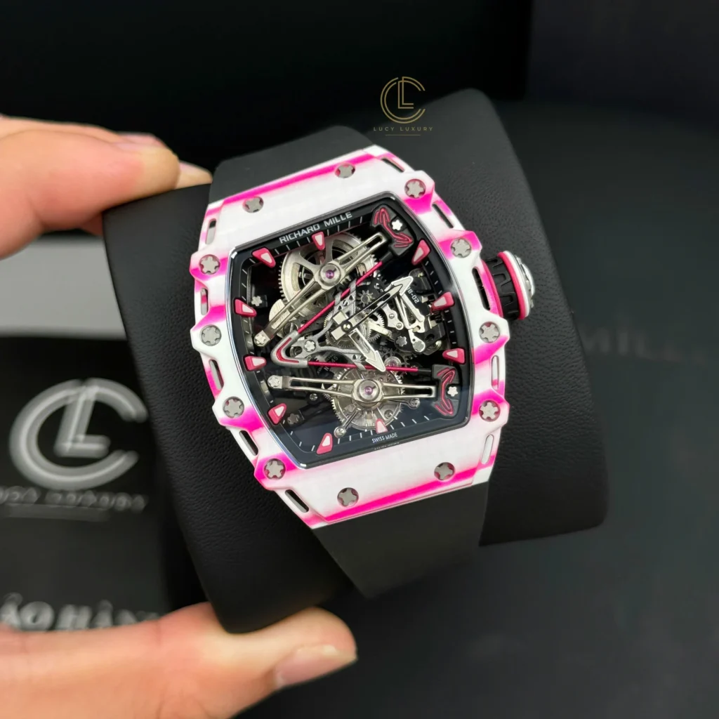 Super Clone Richard Mille RM 38-02 Richard Mille Bubba Watson Tourbillon Manual Winding 42mm — dial close-up