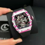 Super Clone Richard Mille RM 38-02 Richard Mille Bubba Watson Tourbillon Manual Winding 42mm — dial close-up
