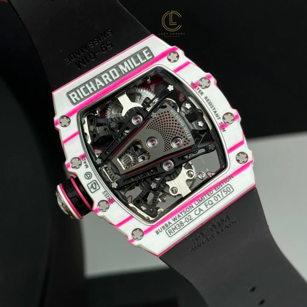 Super Clone Richard Mille RM 38-02 Richard Mille Bubba Watson Tourbillon Manual Winding 42mm — side profile