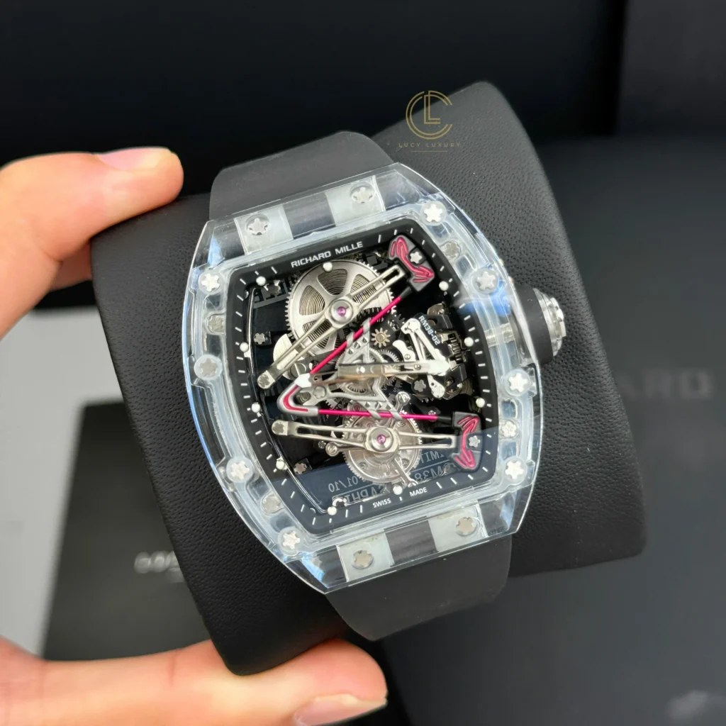 Super Clone Richard Mille 42mm Steel — dial close-up