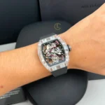 Super Clone Richard Mille 42mm Steel — bracelet detail
