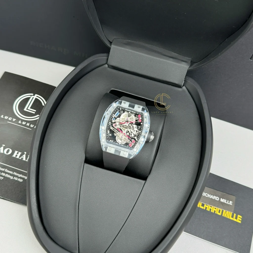 Super Clone Richard Mille 42mm Steel — movement / caseback view