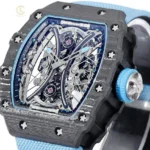 Super Clone Richard Mille RM 53-01 Richard Mille Pablo Mac Donough 42mm Carbon — bracelet detail