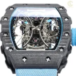 Super Clone Richard Mille RM 53-01 Richard Mille Pablo Mac Donough 42mm Carbon — side profile