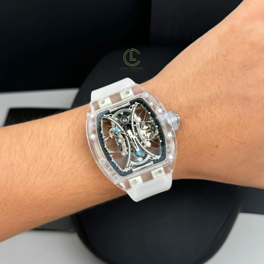 Super Clone Richard Mille 42mm Steel — bracelet detail