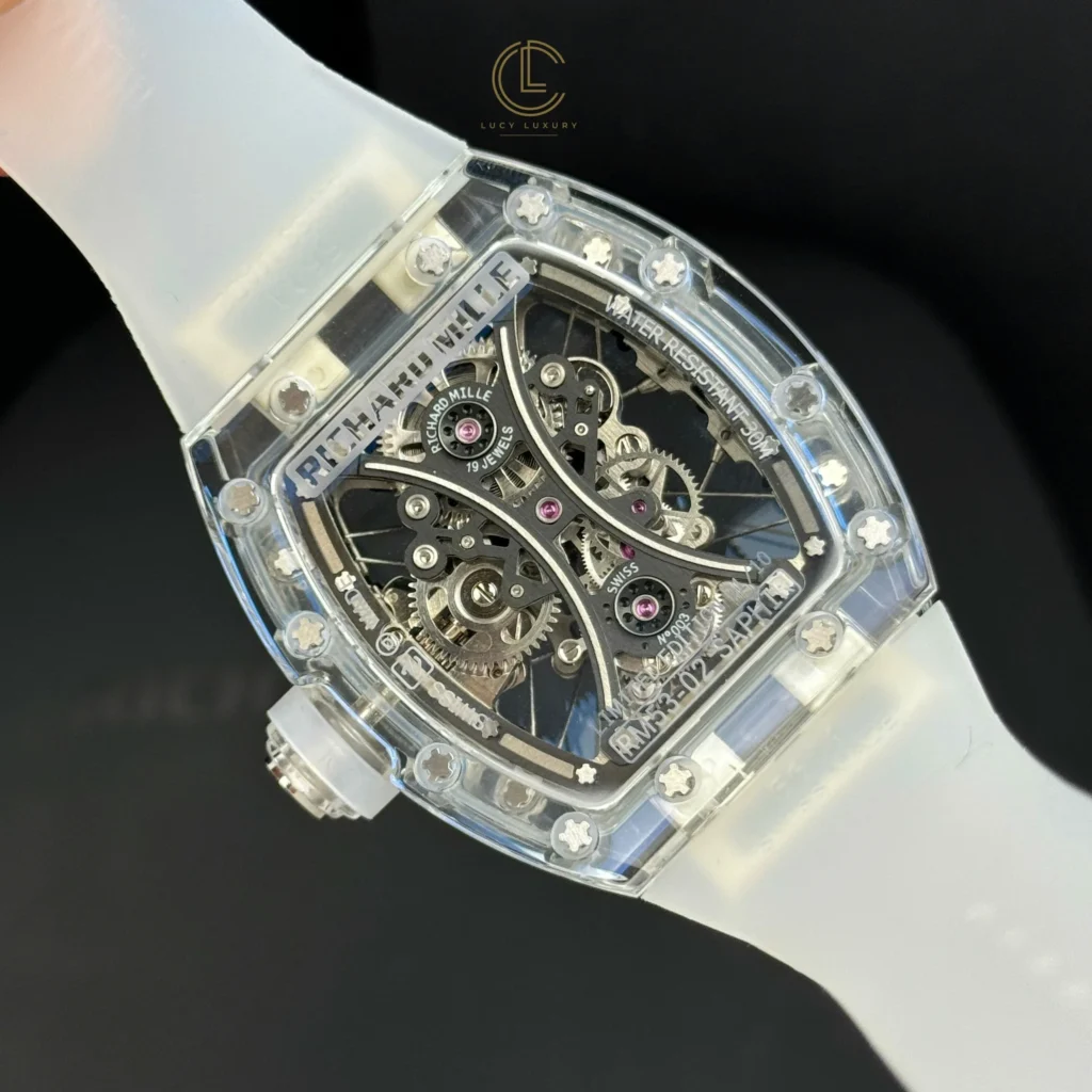 Super Clone Richard Mille 42mm Steel — side profile