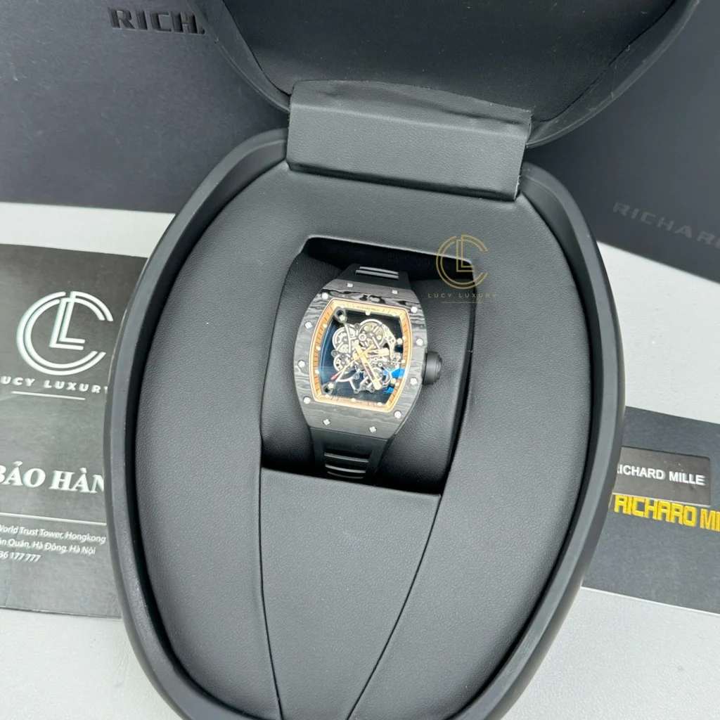 Super Clone Richard Mille RM 55 Richard Mille Asia Manual Winding Bubba Watson 42MM — dial close-up