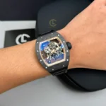 Super Clone Richard Mille RM 55 Richard Mille Asia Manual Winding Bubba Watson 42MM — movement / caseback view