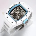 Super Clone Richard Mille RM 55 Richard Mille BLUE 42mm Ceramic — case and bezel