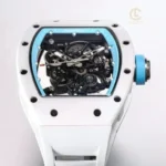 Super Clone Richard Mille RM 55 Richard Mille BLUE 42mm Ceramic — bracelet detail