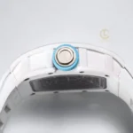 Super Clone Richard Mille RM 55 Richard Mille BLUE 42mm Ceramic — side profile
