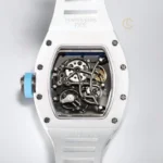 Super Clone Richard Mille RM 55 Richard Mille BLUE 42mm Ceramic — movement / caseback view