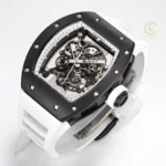 Super Clone Richard Mille RM 55 Richard Mille Black Bubba Watson 42mm Ceramic — dial close-up
