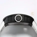 Super Clone Richard Mille RM 55 Richard Mille Black Bubba Watson 42mm Ceramic — movement / caseback view