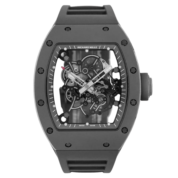 Super Clone Richard Mille RM 55 Richard Mille Bubba Watson Titanium Gray Carbon –