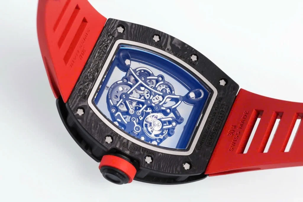 Super Clone Richard Mille RM 55 Richard Mille DARK-NTPT 42mm Carbon Tinh Chỉnh — view 10