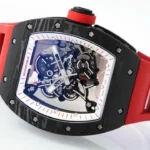 Super Clone Richard Mille RM 55 Richard Mille DARK-NTPT 42mm Carbon Tinh Chỉnh — side profile
