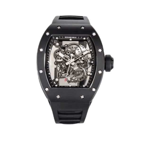 Super Clone Richard Mille RM 55 Richard Mille Manual Winding Bubba Watson 42mm Black