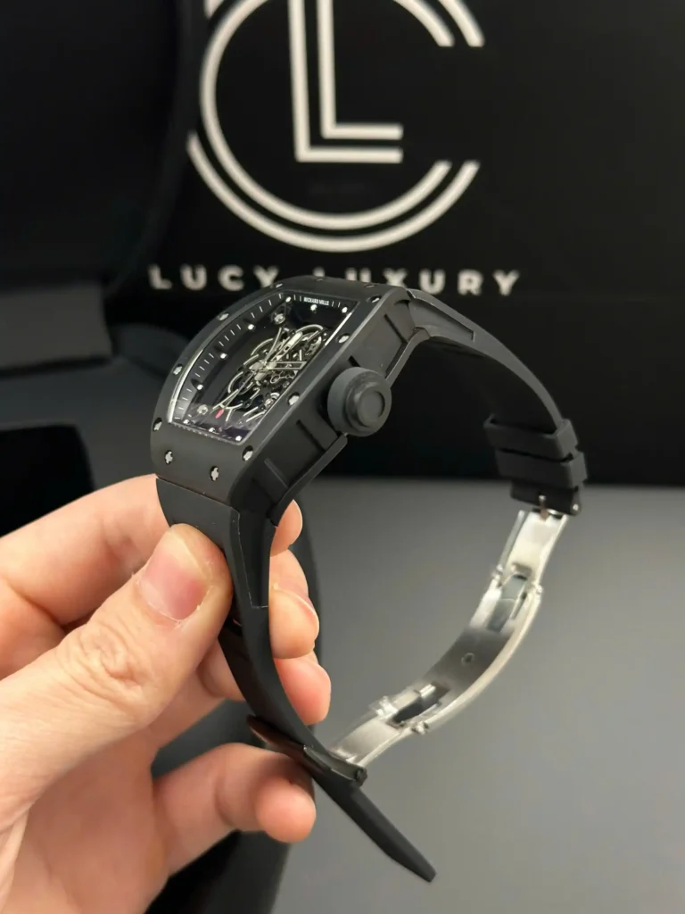 Super Clone Richard Mille RM 55 Richard Mille Manual Winding Bubba Watson 42mm Black — view 10