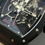Super Clone Richard Mille RM 55 Richard Mille Manual Winding Bubba Watson 42mm Black — clasp and links