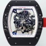 Super Clone Richard Mille RM 55 Richard Mille White 42mm Carbon Modify — case and bezel