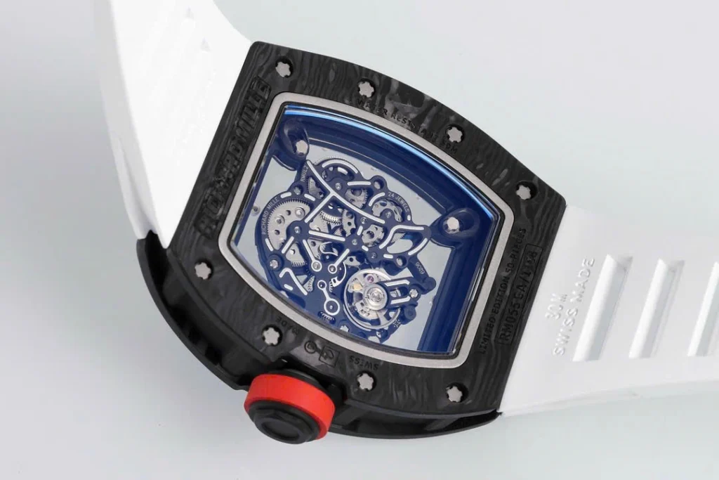 Super Clone Richard Mille RM 55 Richard Mille White 42mm Carbon Modify — view 9