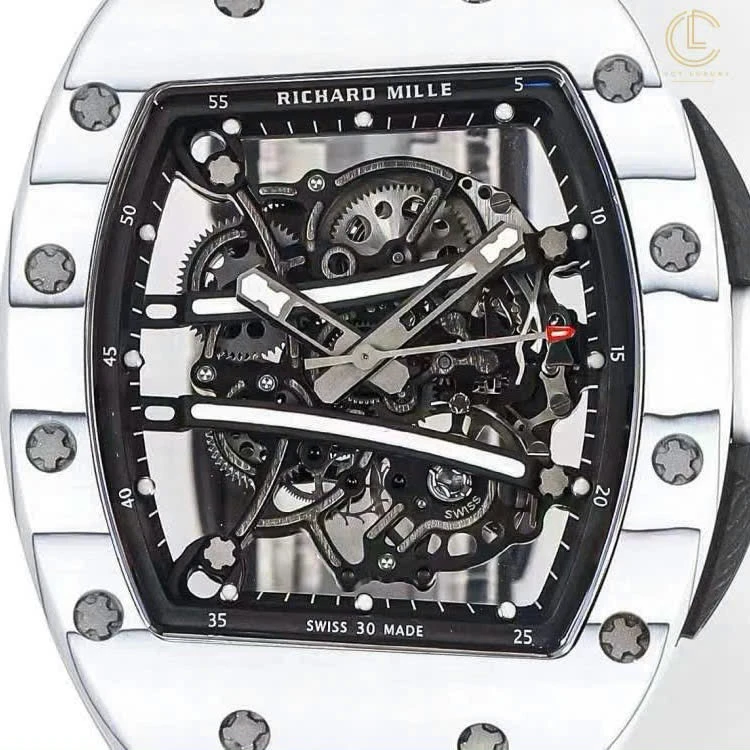 Super Clone Richard Mille RM 61-01 Richard Mille ‘Yohan Blake’ CAFQ ‘Ultimate’ Edition Ceramic — on leather display