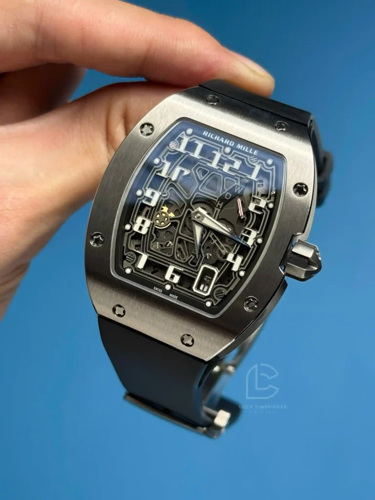 Super Clone Richard Mille Titanium — dial close-up