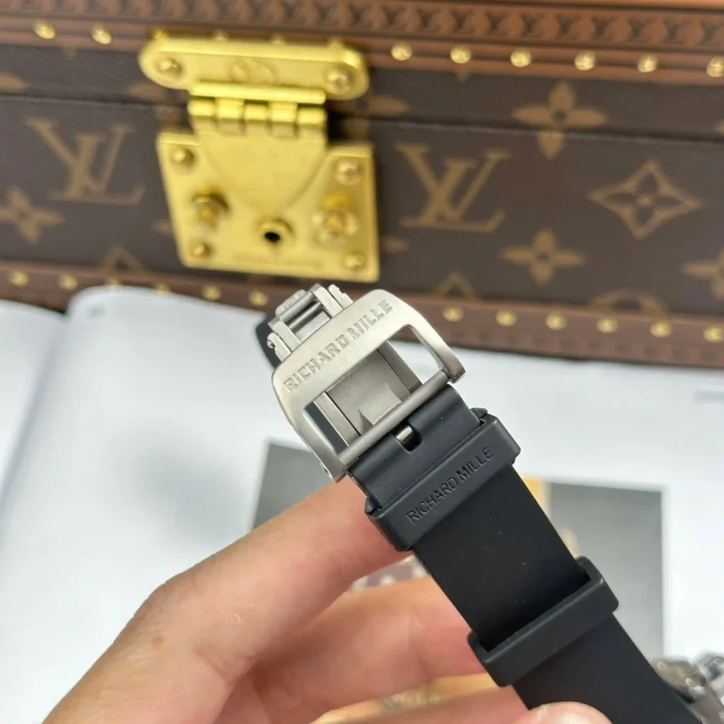 Super Clone Richard Mille Titanium — movement / caseback view