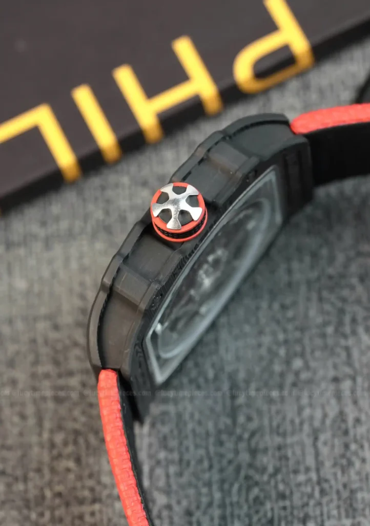 Super Clone Richard Mille RM 67-02 Richard Mille Italy Black Carbon TPT Italy — view 10